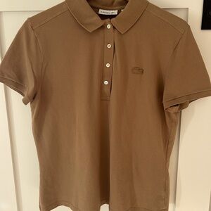 Lacoste Women’s Brown Polo Shirt